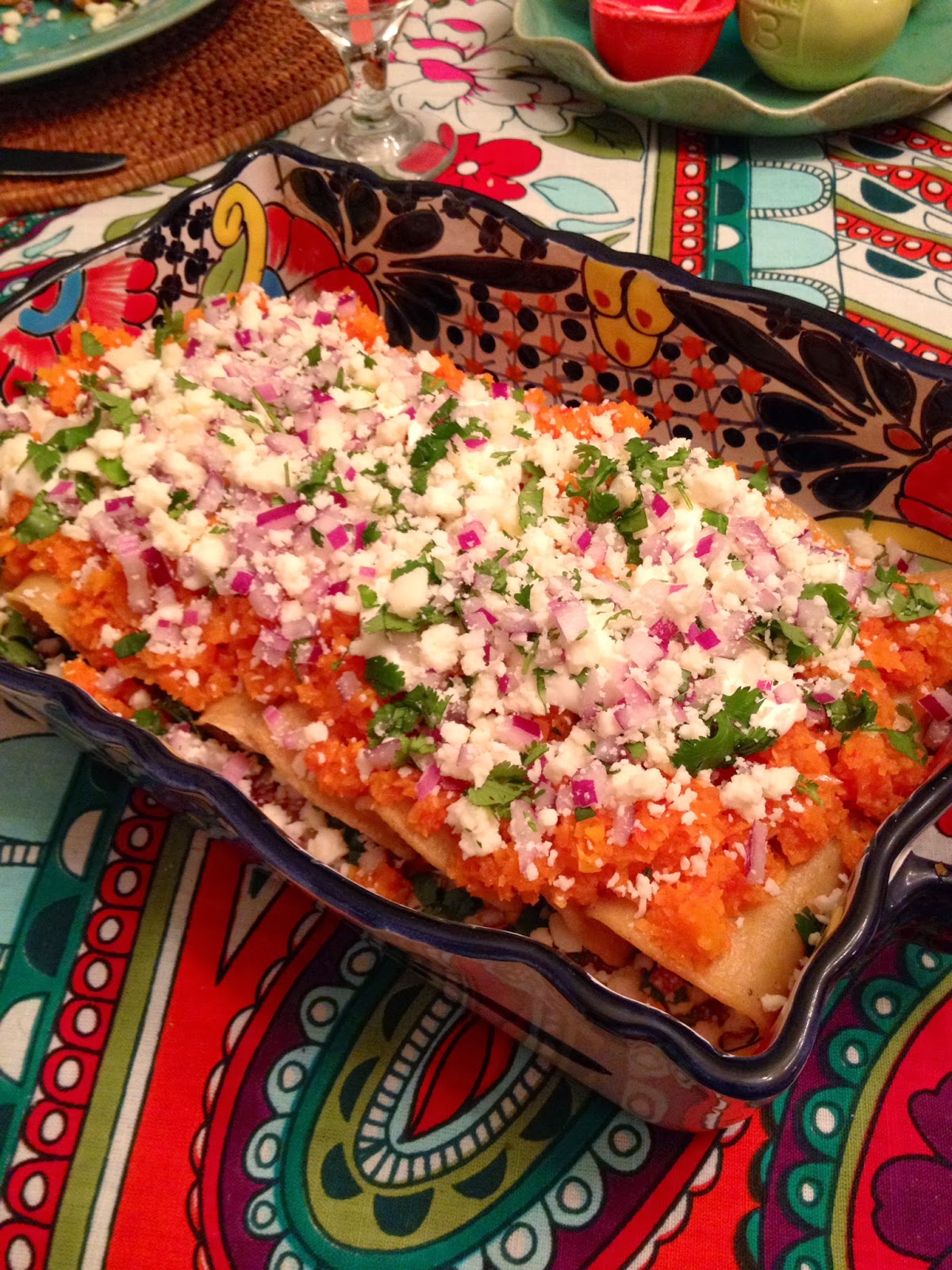 Artelexia Carrot Sofrito Enchiladas