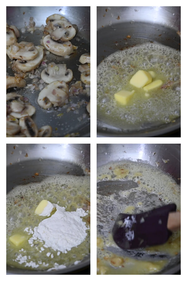 how to make the creamy mushroom sauce