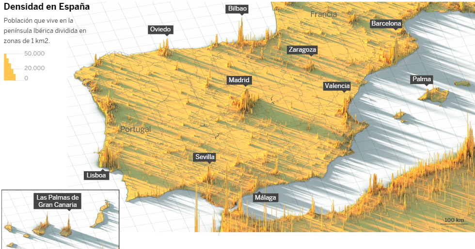 Ciudades Con Más Densidad De Población España blogdegeografiadejuan.blogspot.com