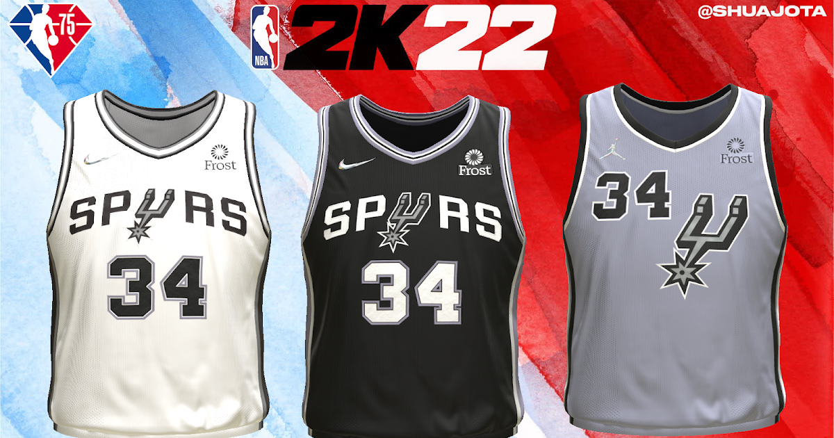 NBA 2K22 San Antonio Spurs 2023 City Jersey by Kyu2K - Shuajota: NBA 2K24  Mods, Rosters & Cyberfaces