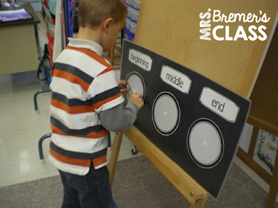 CVC activities to practice phoneme segmentation in Kindergarten
