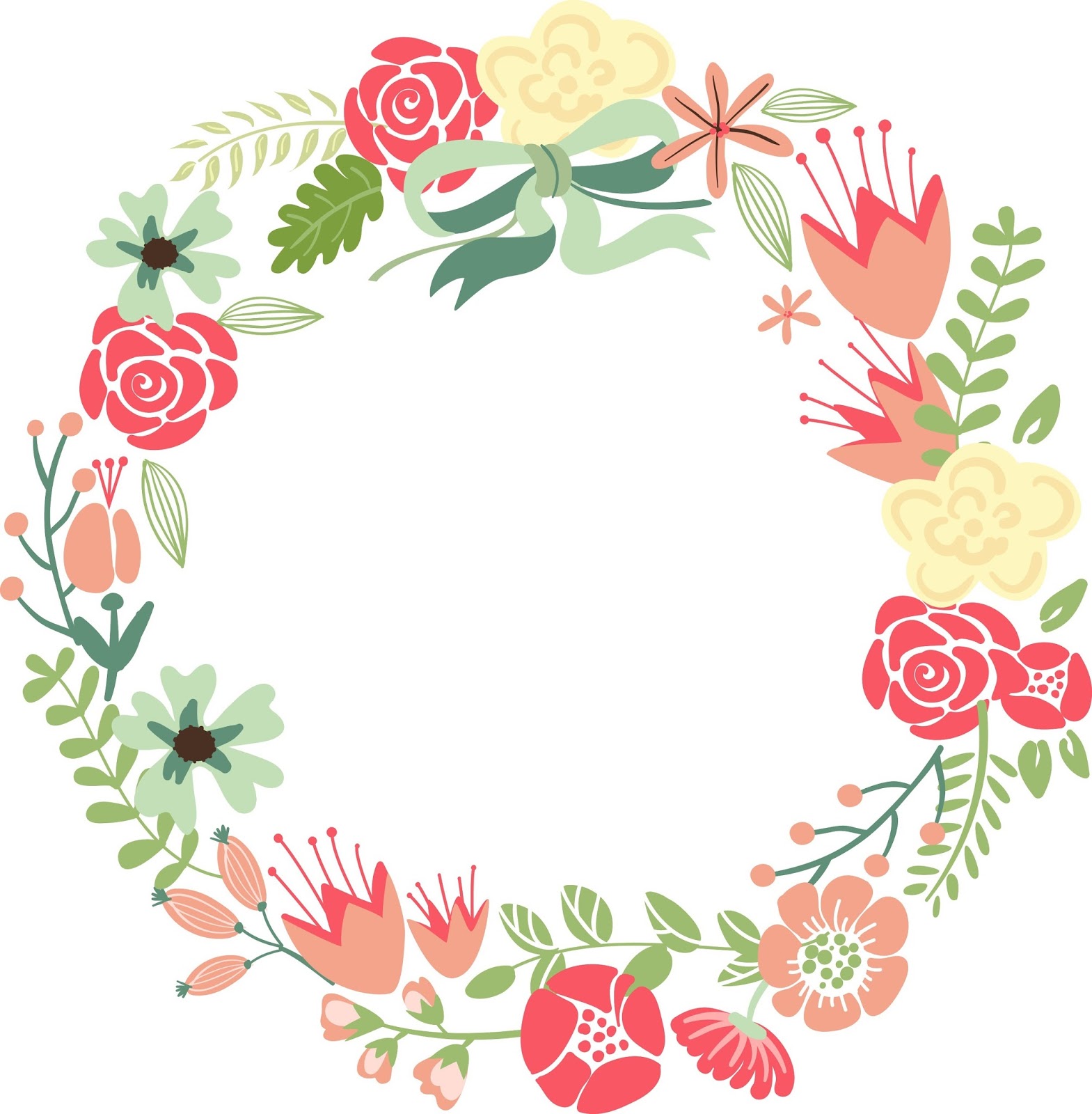 free flower wreath clipart - photo #29