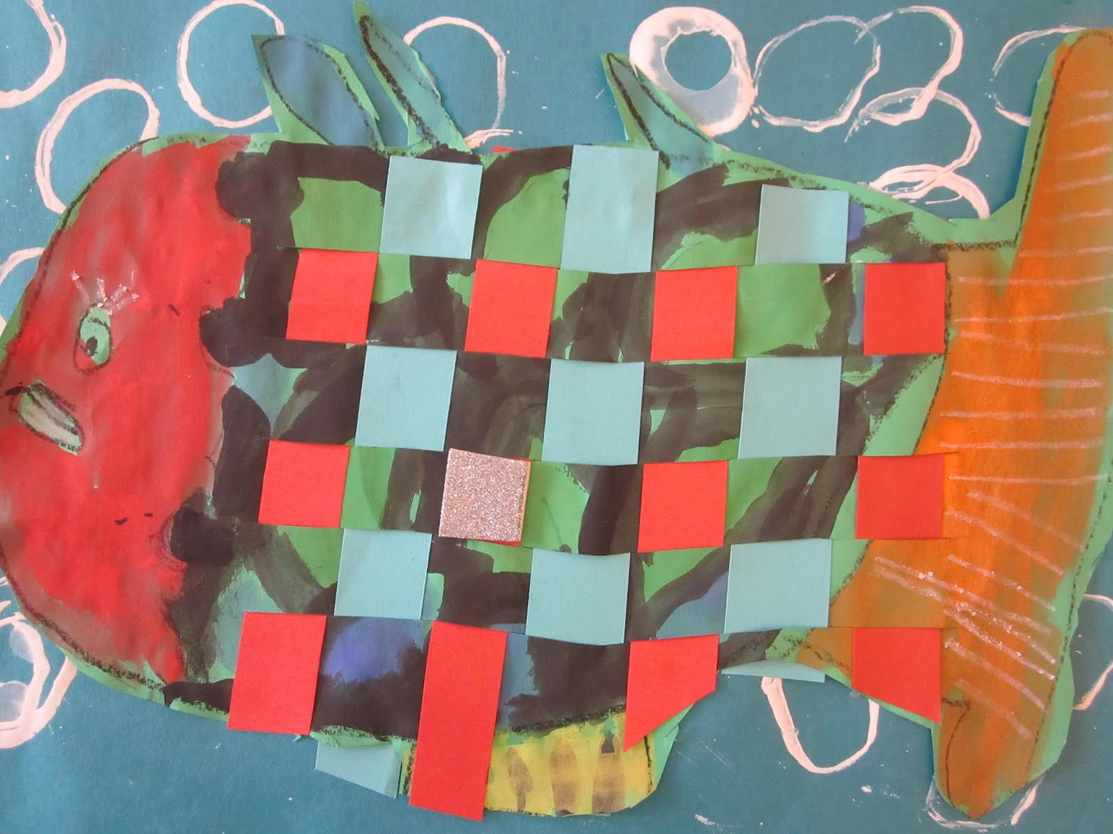 The Lake Forest Louvre Kindergarten Woven Rainbow Fish