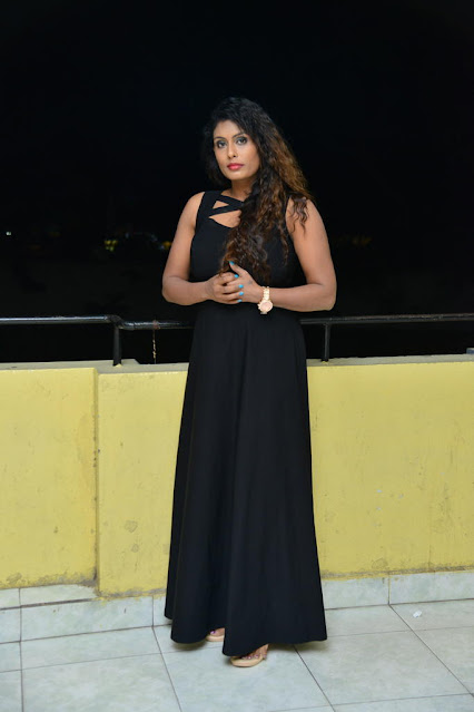 Tollywood Actress Radhika Beautiful Pics in Black Dress 28