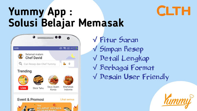 Yummy App by IDN Media, Solusi Belajar Memasak Terbaik