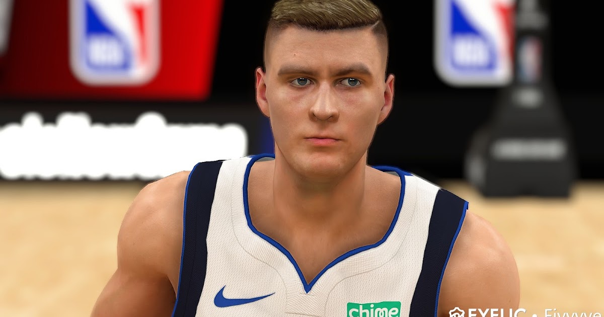 NBA 2K20 Kristaps Porzingis Cyberface v3 by Fivvvve