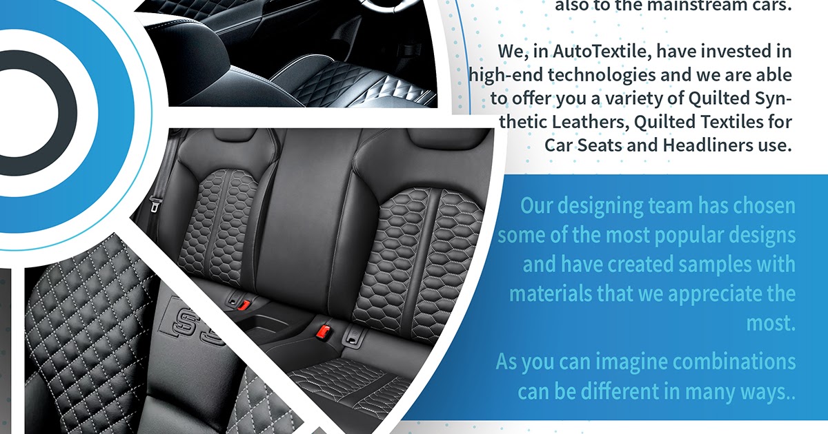 Aftermarket Stock Automotive Car Seat Fabrics Textiles Quilted