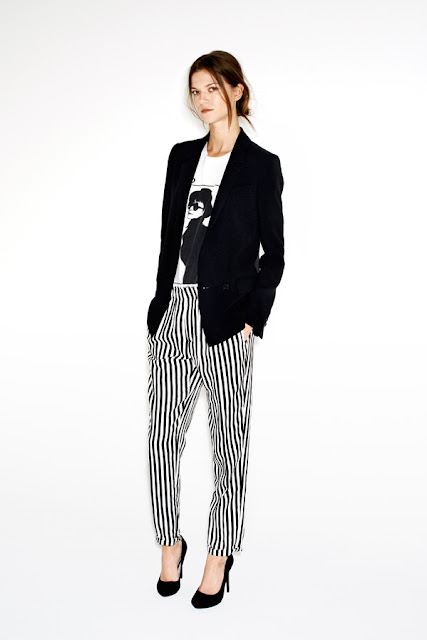 Black&white pants