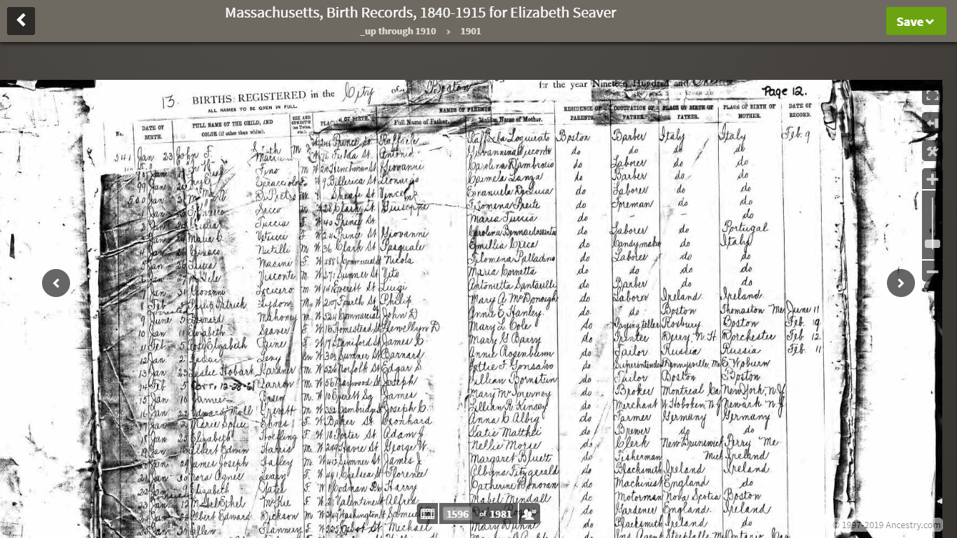 GeneaMusings Tuesday's Tip Research in Massachusetts, Birth Records