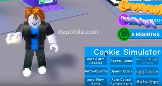 Roblox Cookie Simulator Oyunu Oto Farm - Gems Script Hilesi İndir