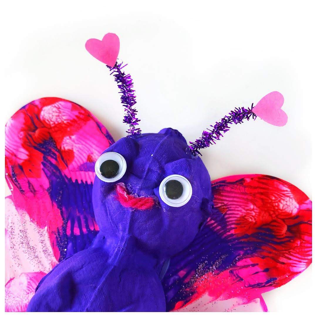 EGG CARTON LOVE BUGS Raising Kinley