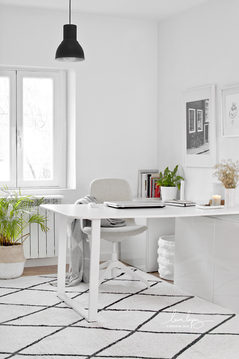 WORK AT HOME WITH STYLE: NEW IKEA WHITE CHAIR  /  Trabaja en casa con estilo: nueva silla de oficina blanca (IKEA)