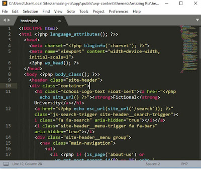 header membuat kode header untuk tampilan website