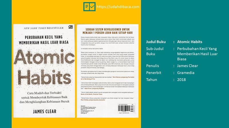 Review Buku Atomic Habits Udahdibaca Com