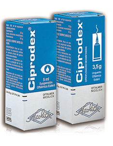CIPRODEX Suspension oftalmica|Ungüento oftalmico Antibiótico oftálmico