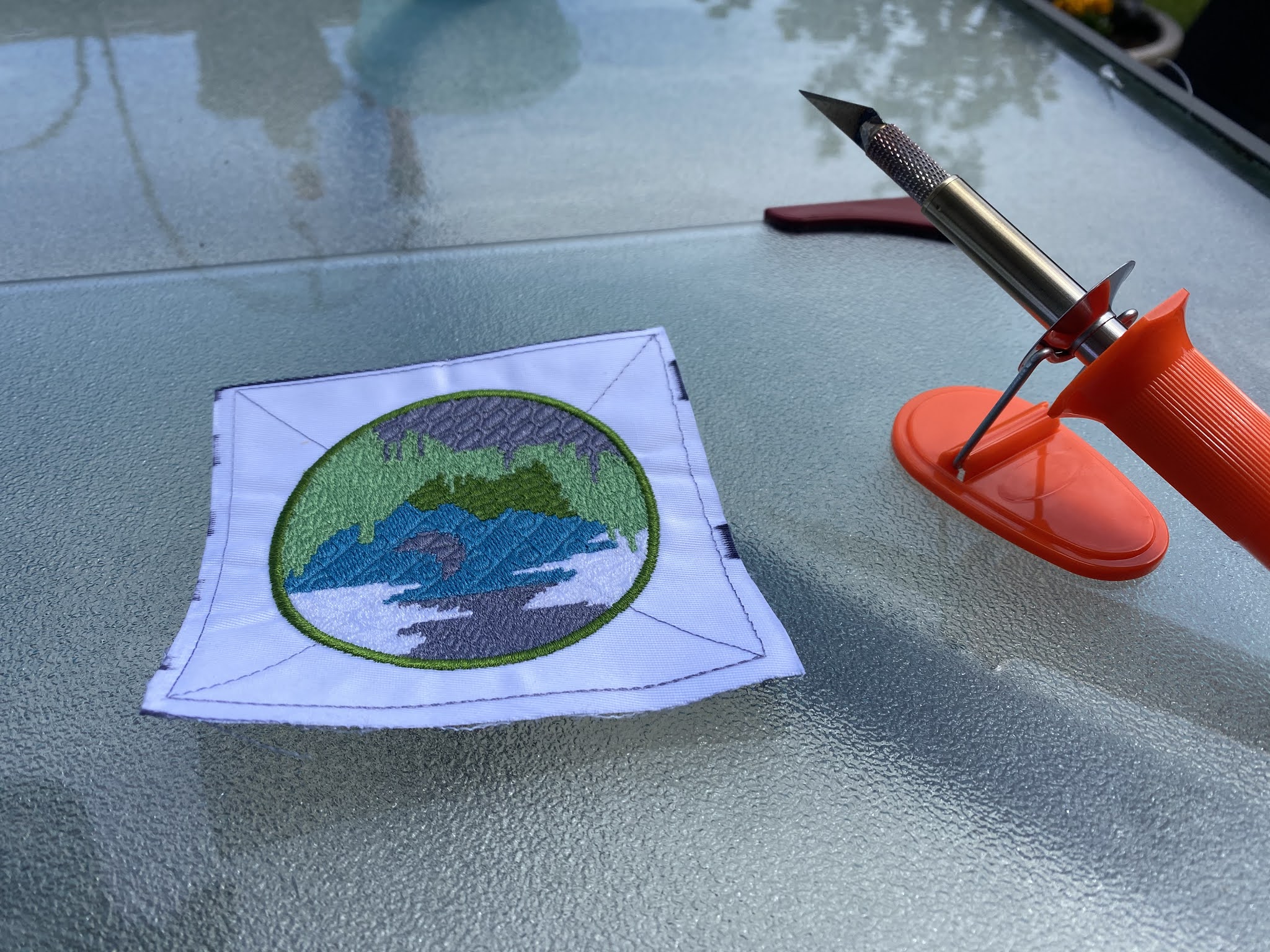 How to embroider a patch