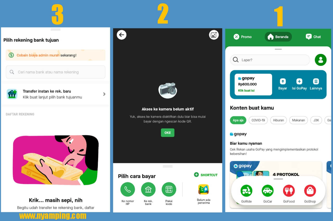 Cara Transfer Saldo Gopay Ke Rekening Bank