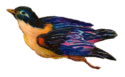 bird clip purple flight flying antique