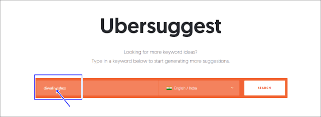 ubersuggest,event blogging,keyword research in hindi