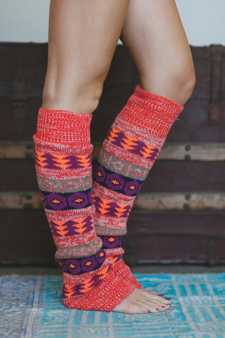 . ombre leg warmers