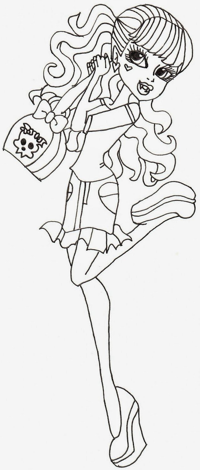 printable free monster high frankie stein coloring sheets for girls