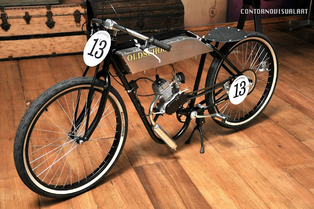 Bicimoto replica harley 1910 race - Delagdo Cycles