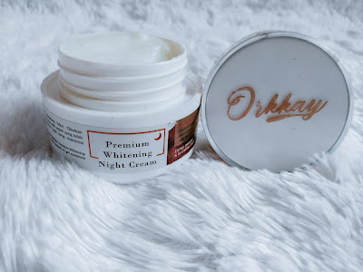 orkkay premium whitening night cream