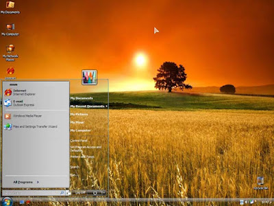 نسخة الجمال والسرعة ويندوز اكس بي الشفاف Windows Xp Super Glass  11