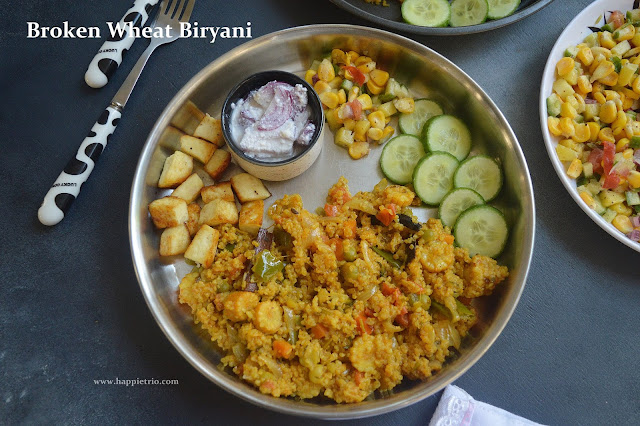 Broken Wheat Biryani