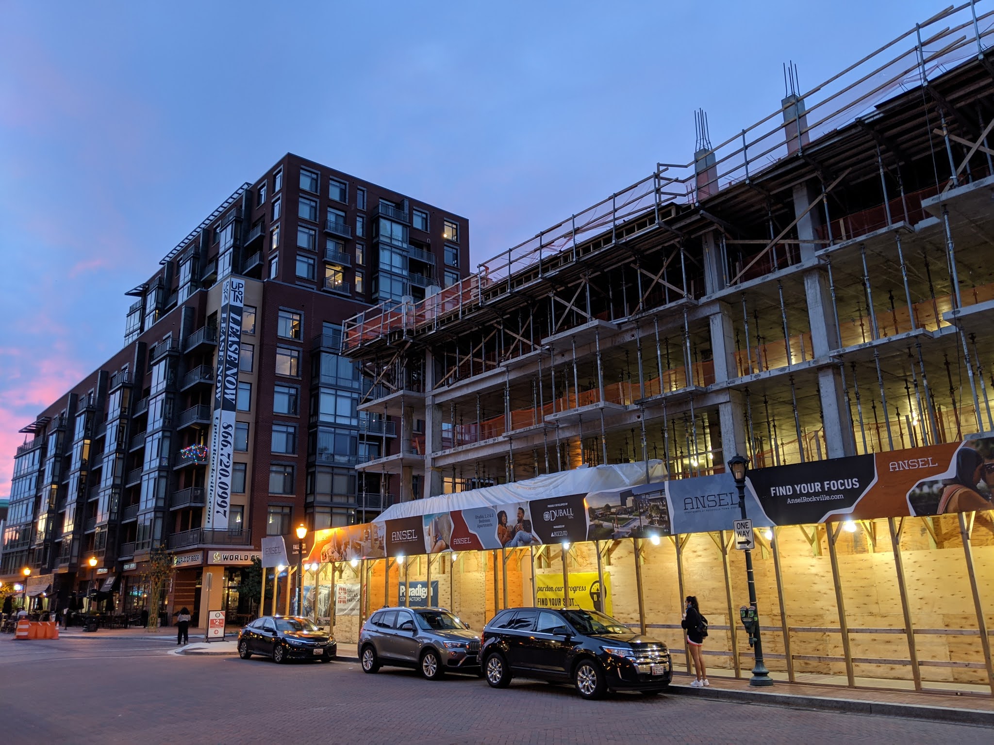 Rockville Nights Duball brands Rockville Town Center project as the