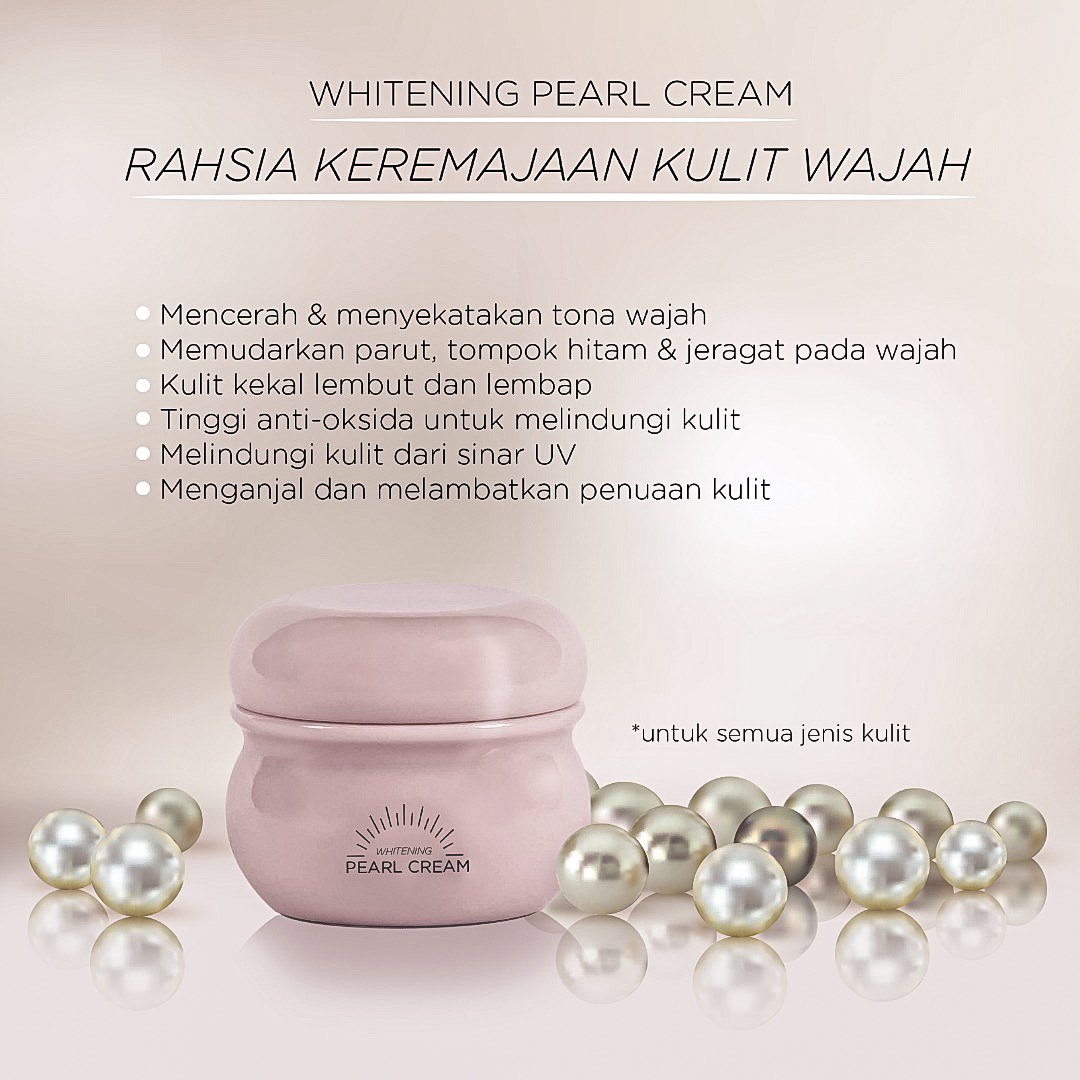 Whitening Pearl Cream Sendayu Tinggi Dengan Packaging Baru