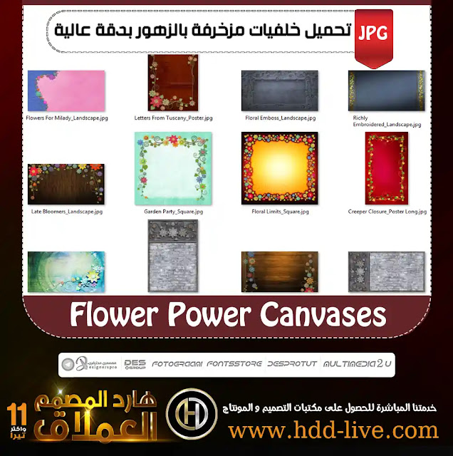 Flower Power Canvases V01