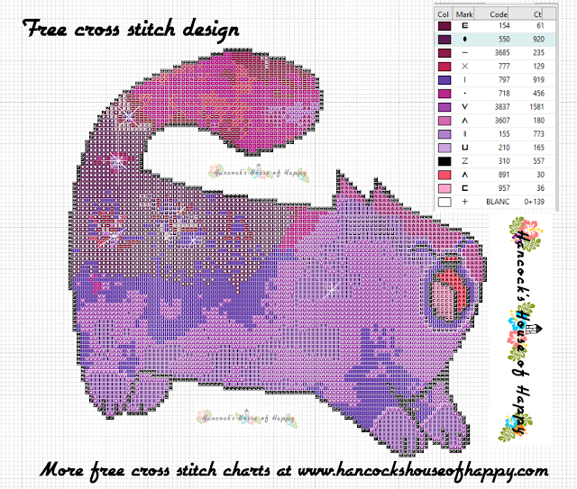 Gorgeous Galaxy Cat! Free Cross Stitch Design for a Cosmic Kitty