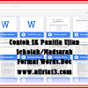 Contoh Format Sk Ujian Sekolah/Madrasah Tahun 2017 Format Words.Doc