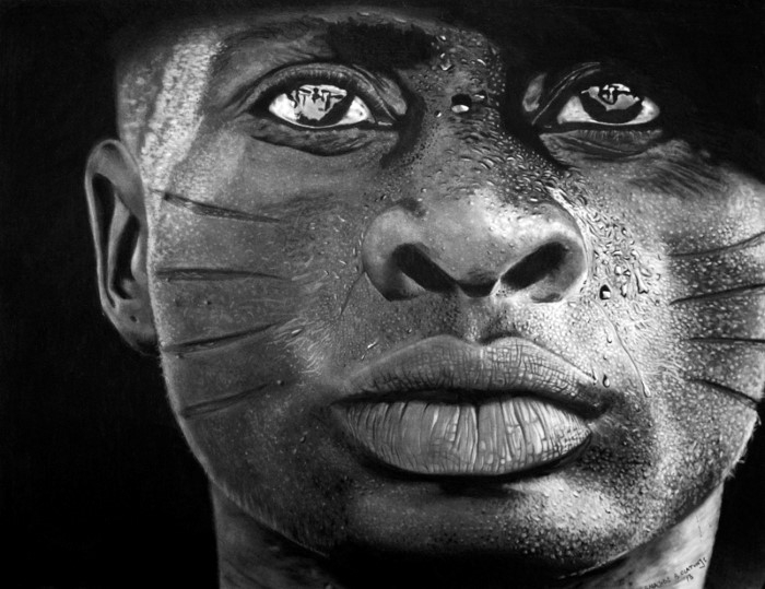 Нигерийский художник. Babajide Olatunji