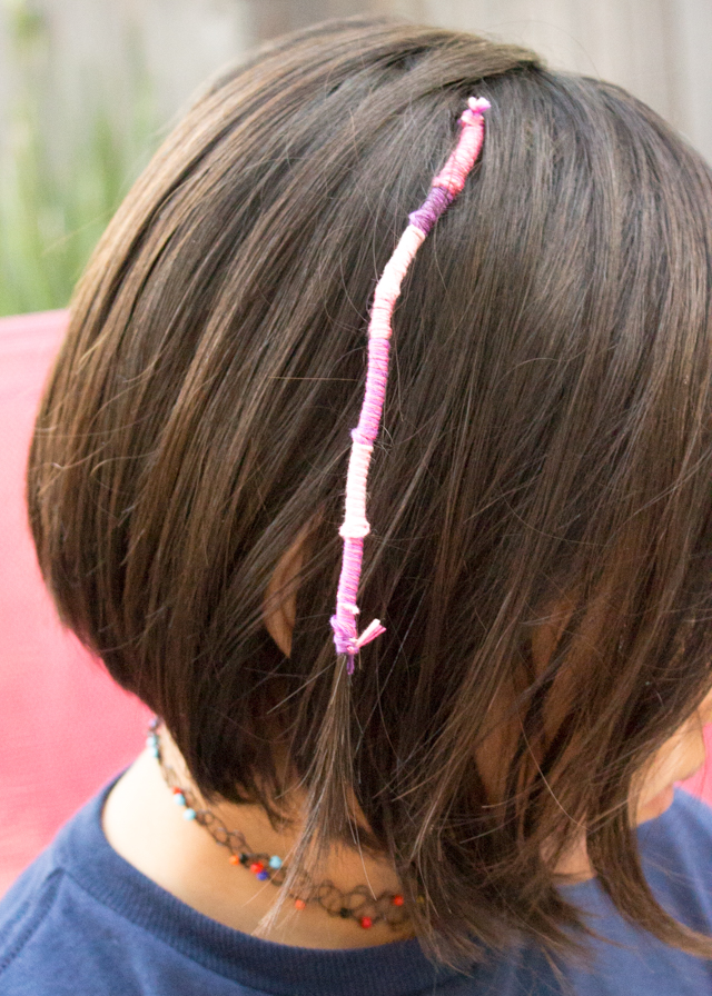 How to do Easy DIY Hair Wraps with Kids