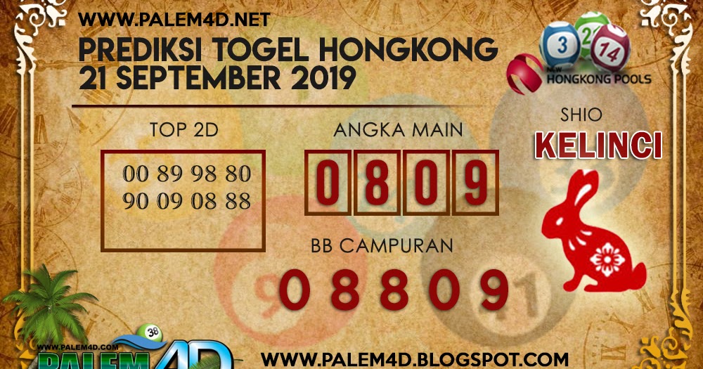 Prediksi Hongkong 21 September 2019 Prediksi Togel Jitu