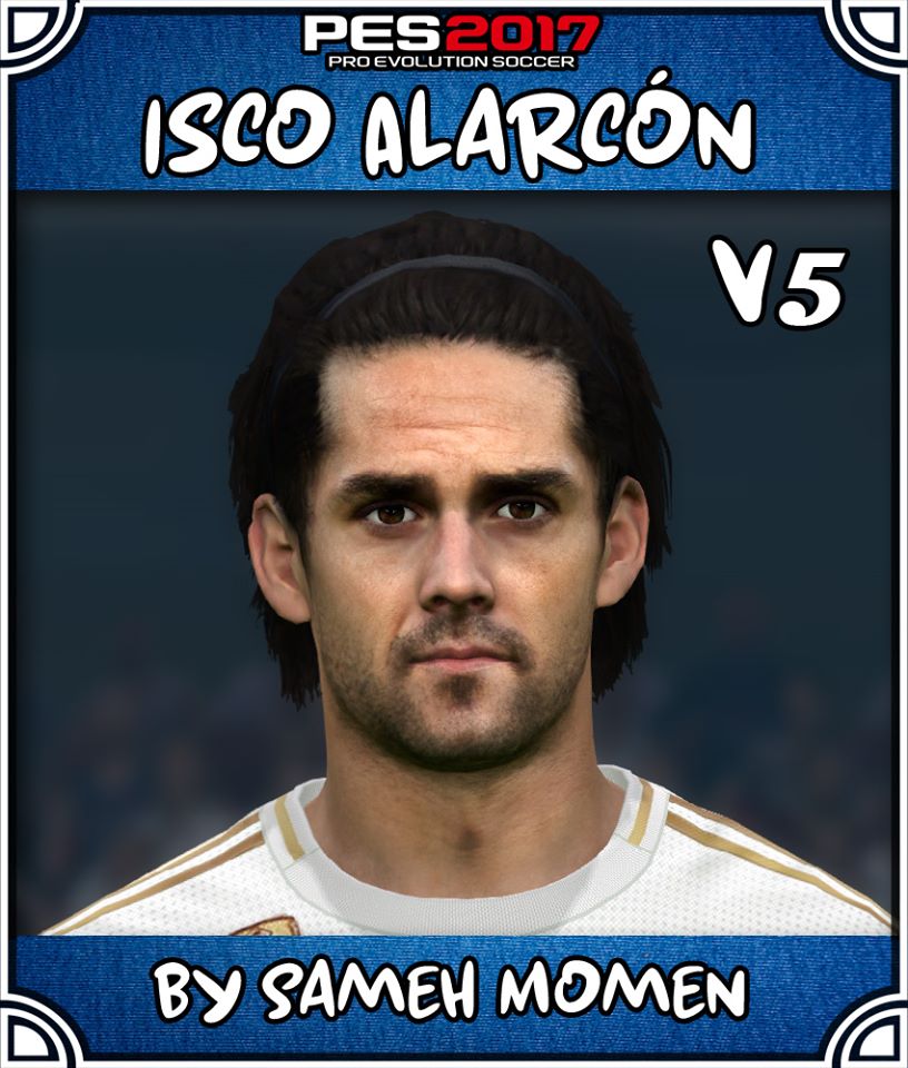 PES 2017 Isco (Real Madrid) Face by Sameh Momen