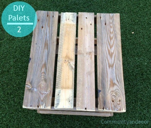 pasos para reciclar palets para crear una mesa de jardin reciclada