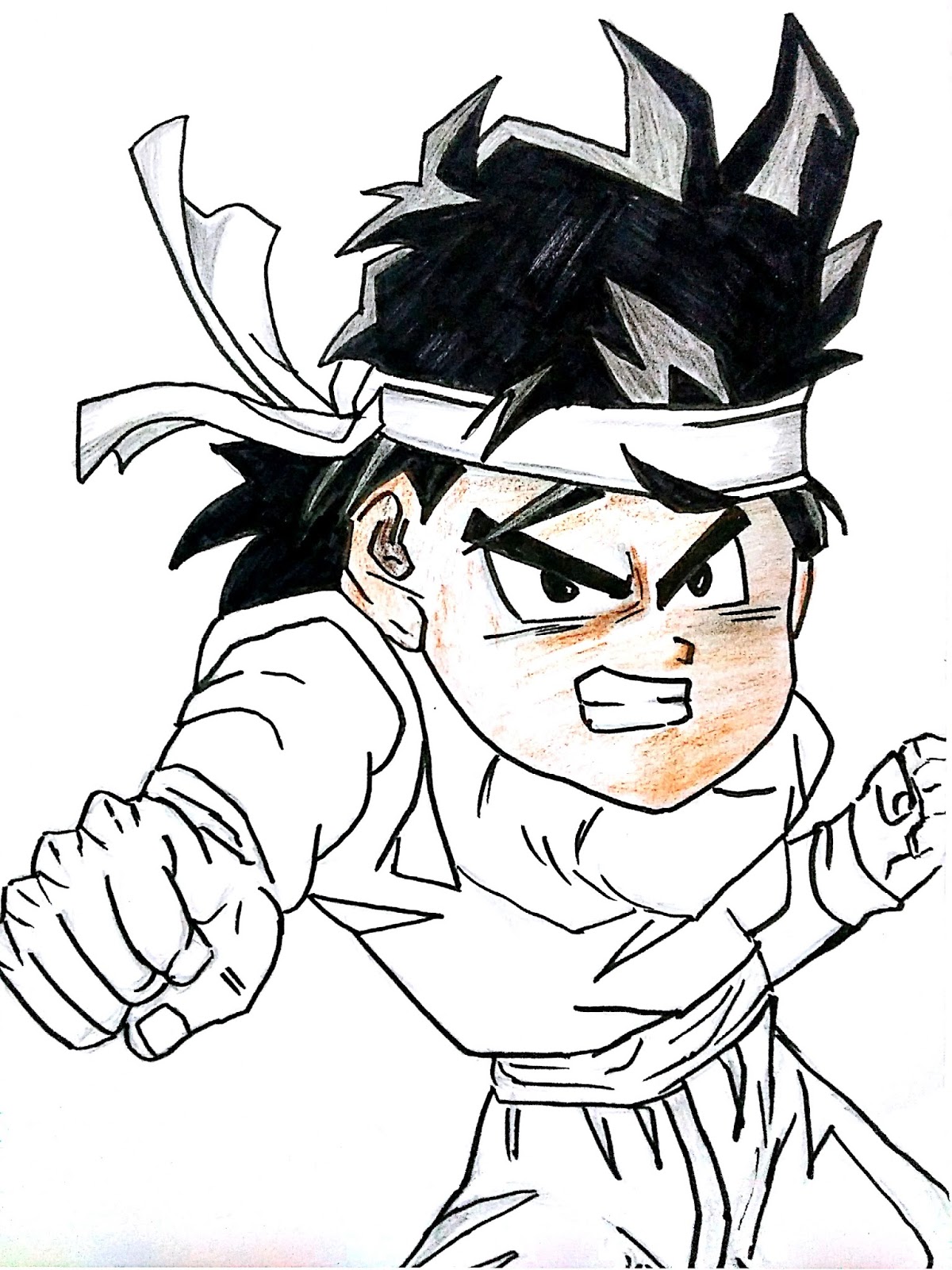 KartoonsKrazy How to Draw Gohan step by step!