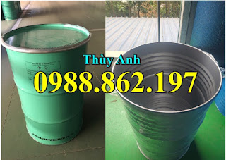 Thùng phuy 220l nắp mở, thùng phuy đựng dầu, thùng phuy làm bè, thùng phuy sắt giá rẻ, thùng phuy đự