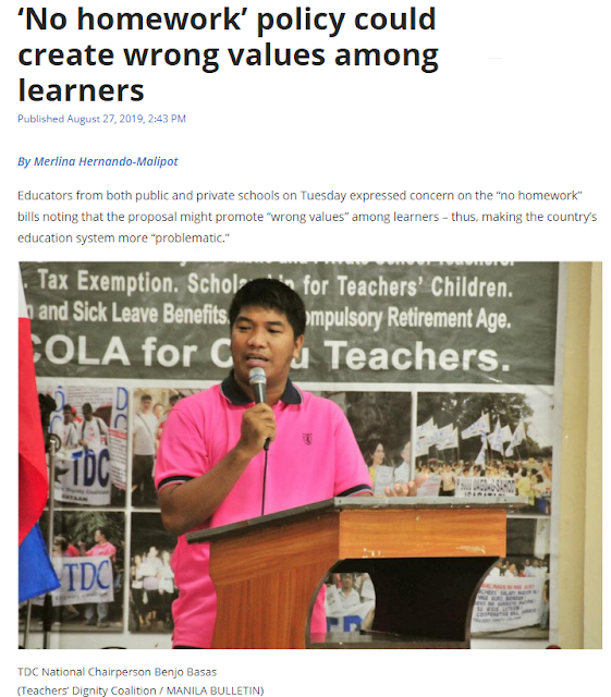 Is no homework policy approved image