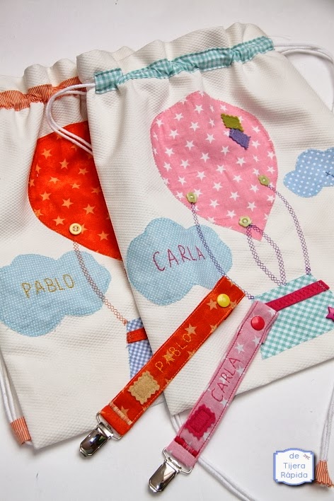 Mochilas guarderia combinadas para gemelos