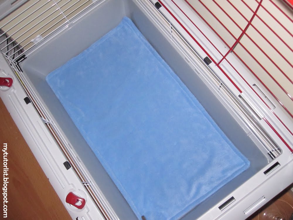 Fleece Cage Liner Tutorial Behind