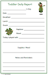 Toddler St. Patricks Daily Form