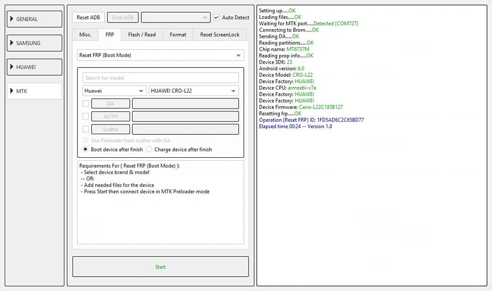 Punch realme rmupdate x50 EFT PRO v.1.8 Latest update