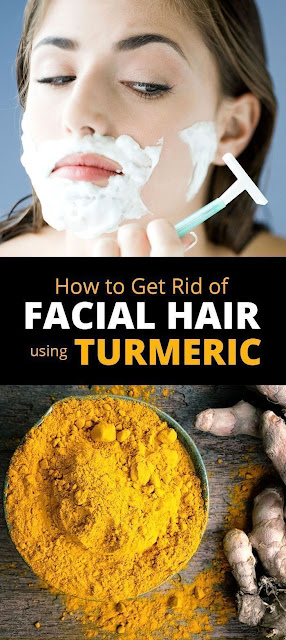 How to remove facial hair using turmeric