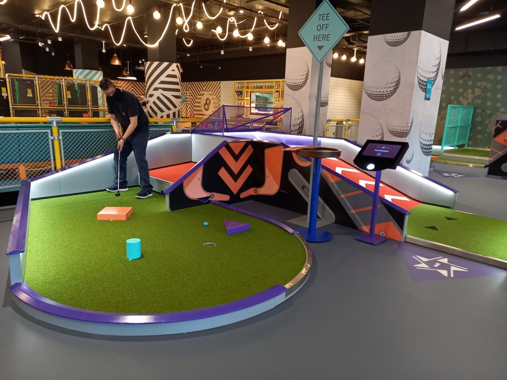 The Ham and Egger Files Mini Golf at Puttstars in Rochdale