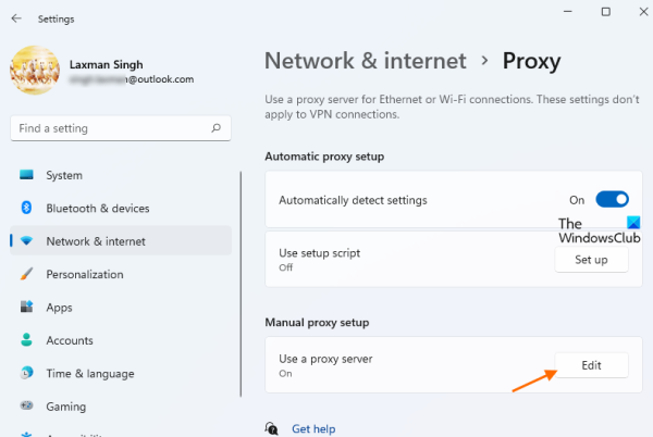 desactivar proxy windows 11