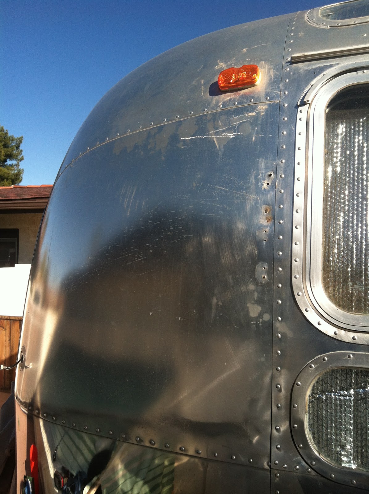 Airstream Renovation Polishing the never ending job